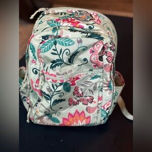 Vera Bradley xl blue book bag backpack